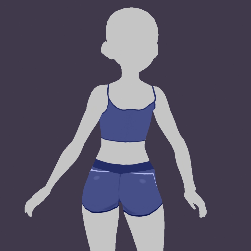 Vroid Outfit - Basic Gym๐ต