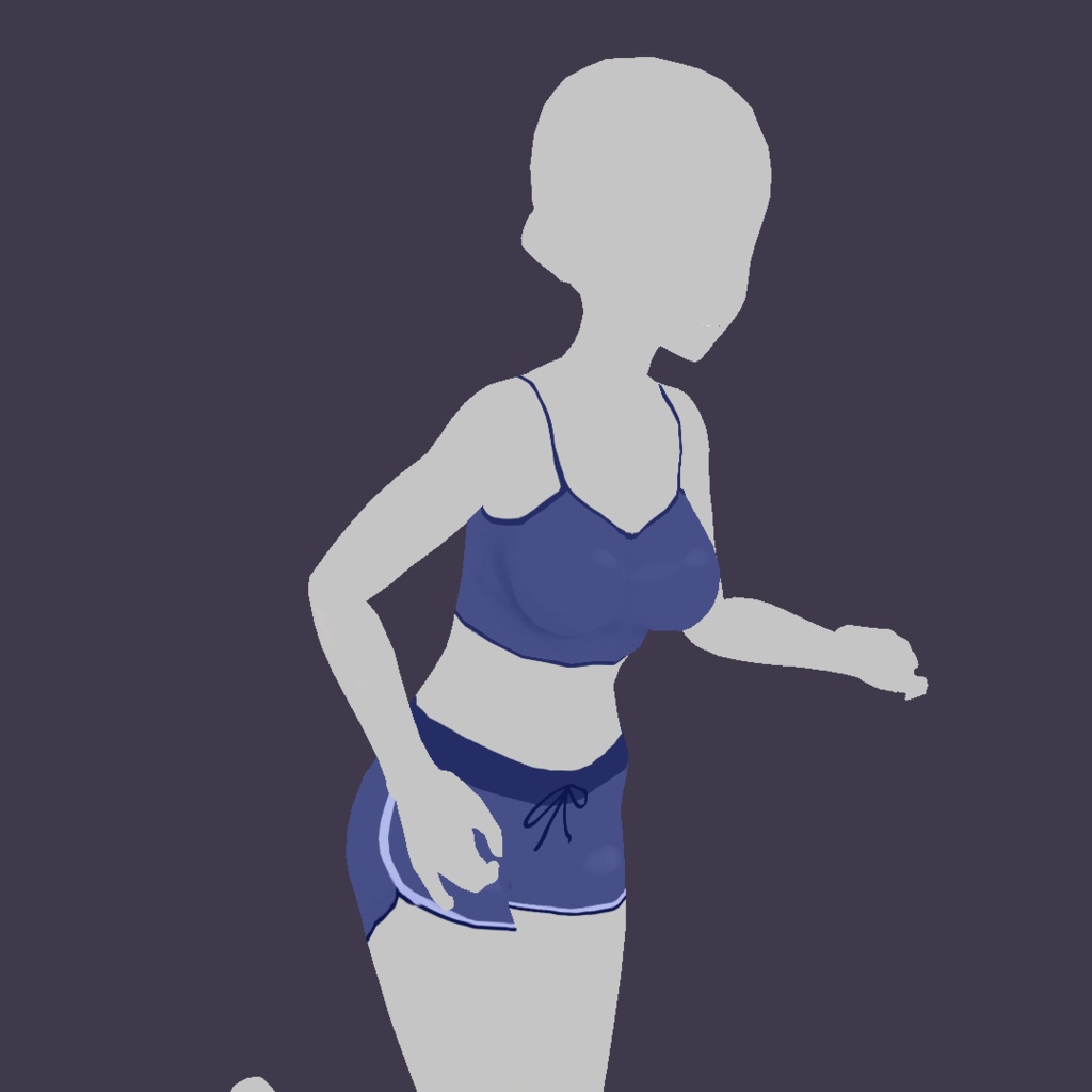 Vroid Outfit - Basic Gym๐ต