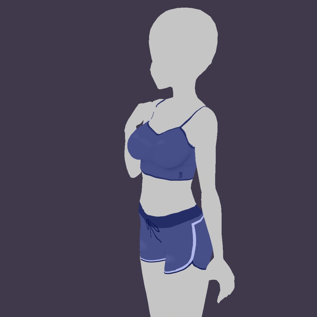 Vroid Outfit - Basic Gym๐ต