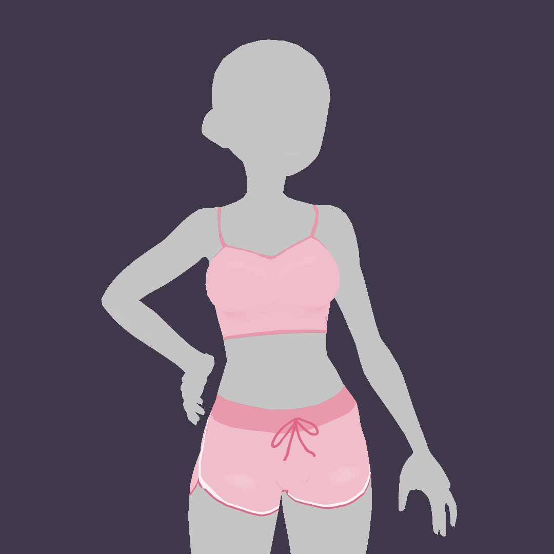 Vroid Clothing - Basic Gym Outfit 🌸 - Kitzoomer - BOOTH