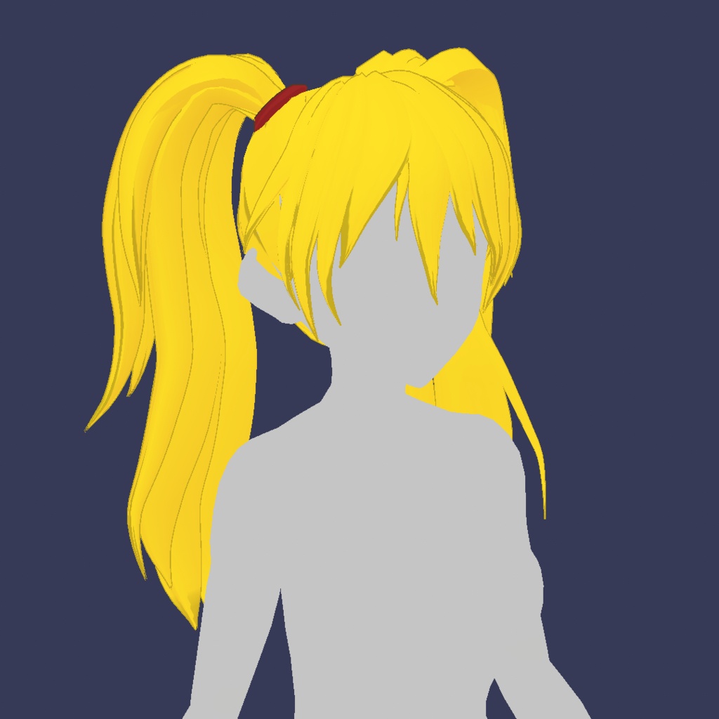Vroid Hair Preset Blonde Two Tails