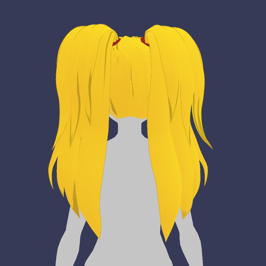 Vroid Hair Preset Blonde Two Tails