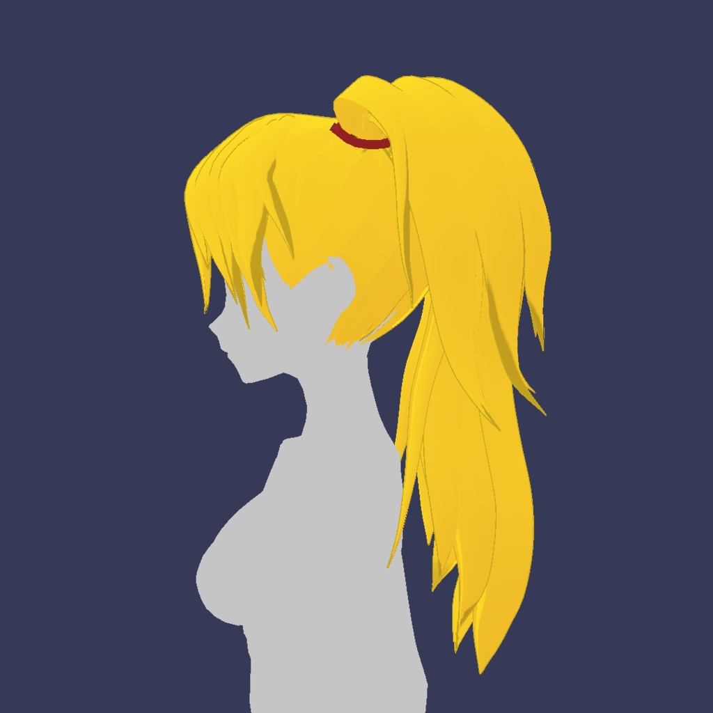 Vroid Hair Preset Blonde Two Tails