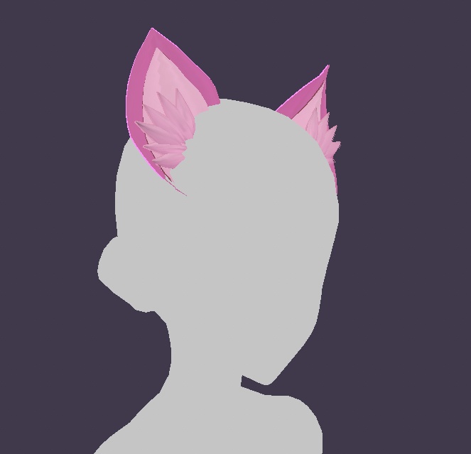 Vroid Pink Cat Ears Preset
