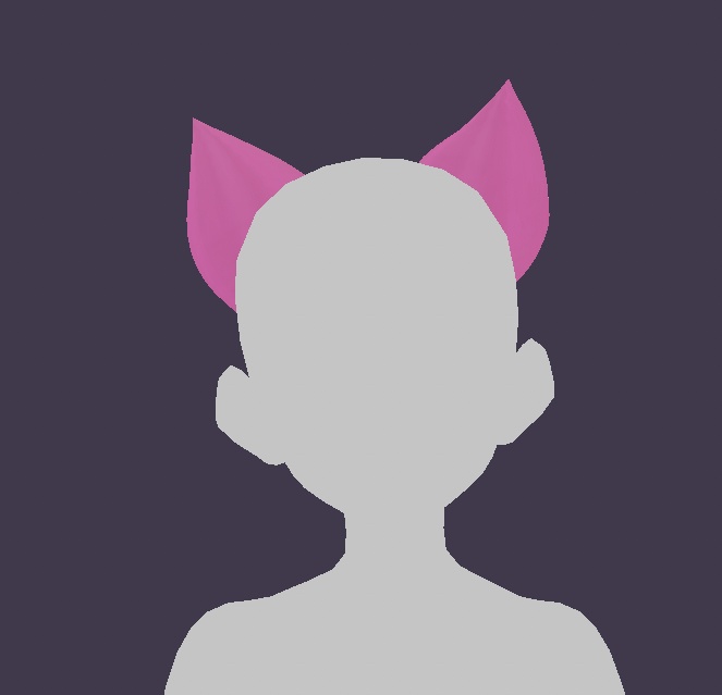Vroid Pink Cat Ears Preset