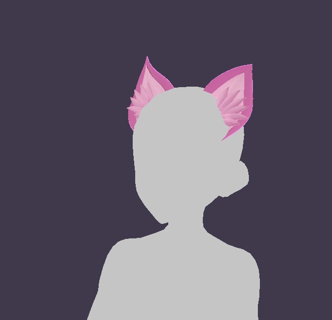 Vroid Pink Cat Ears Preset