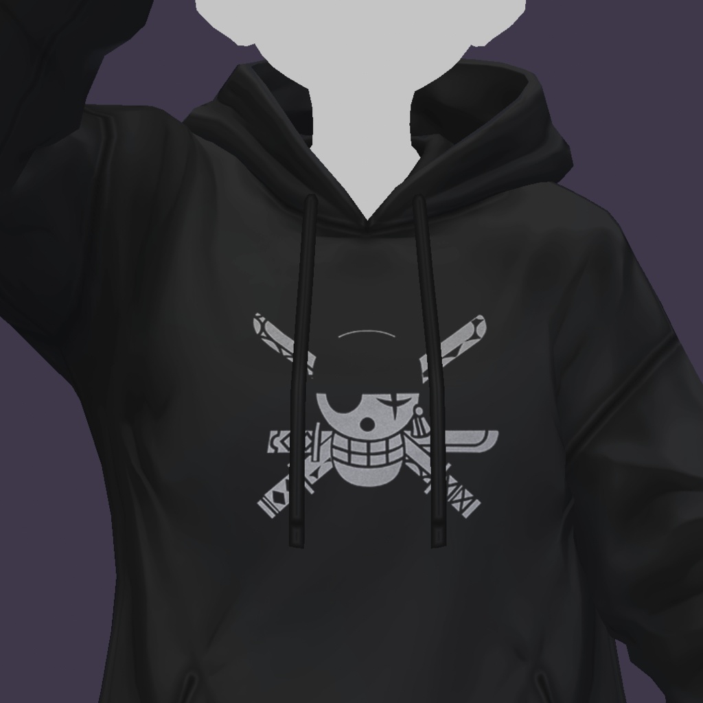 Black Hooded Sweatwear Zoro