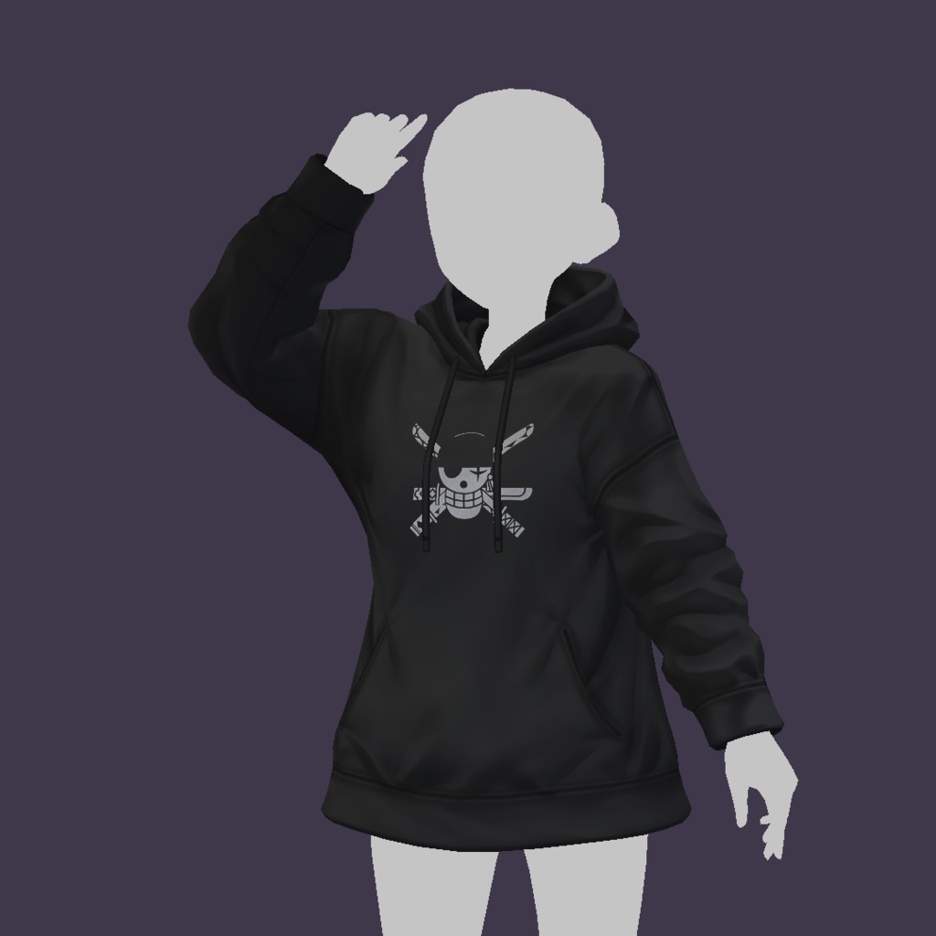 Black Hooded Sweatwear Zoro