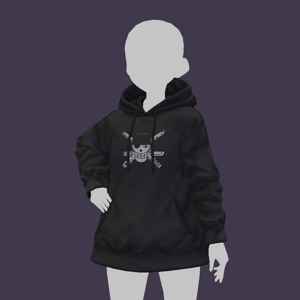 Black Hooded Sweatwear Zoro