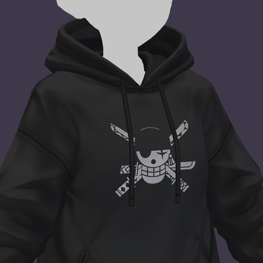 Black Hooded Sweatwear Zoro