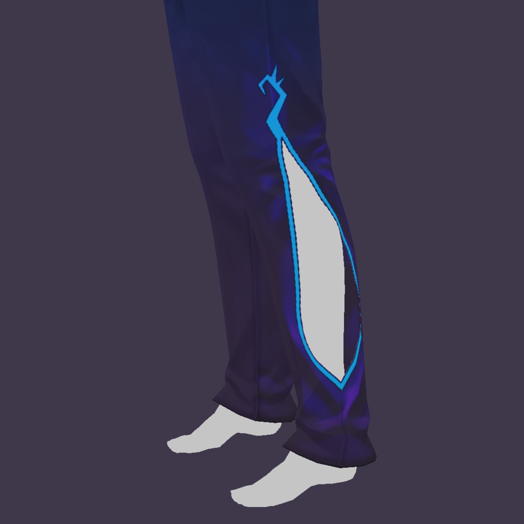 Vroid Pants Blue Fantasy