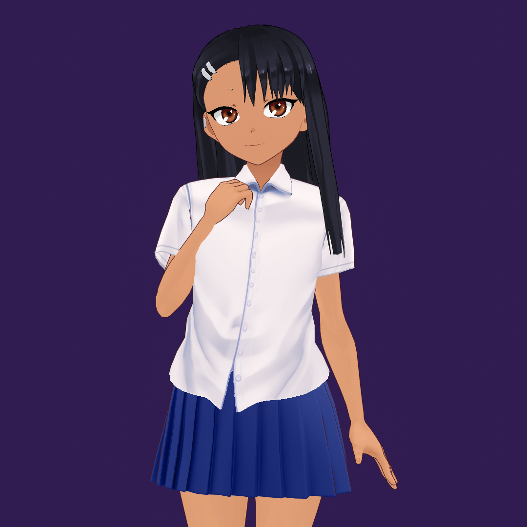 Vroid 3d model Nagatoro Uniform .vrm .pmx - Kitzoomer - BOOTH
