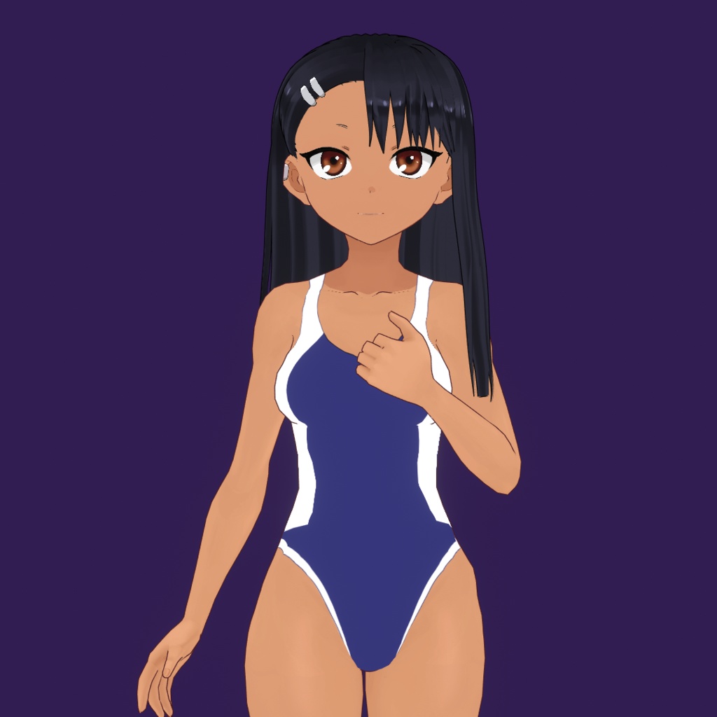 Vroid 3d model Nagatoro Swimsuit .vrm .pmx