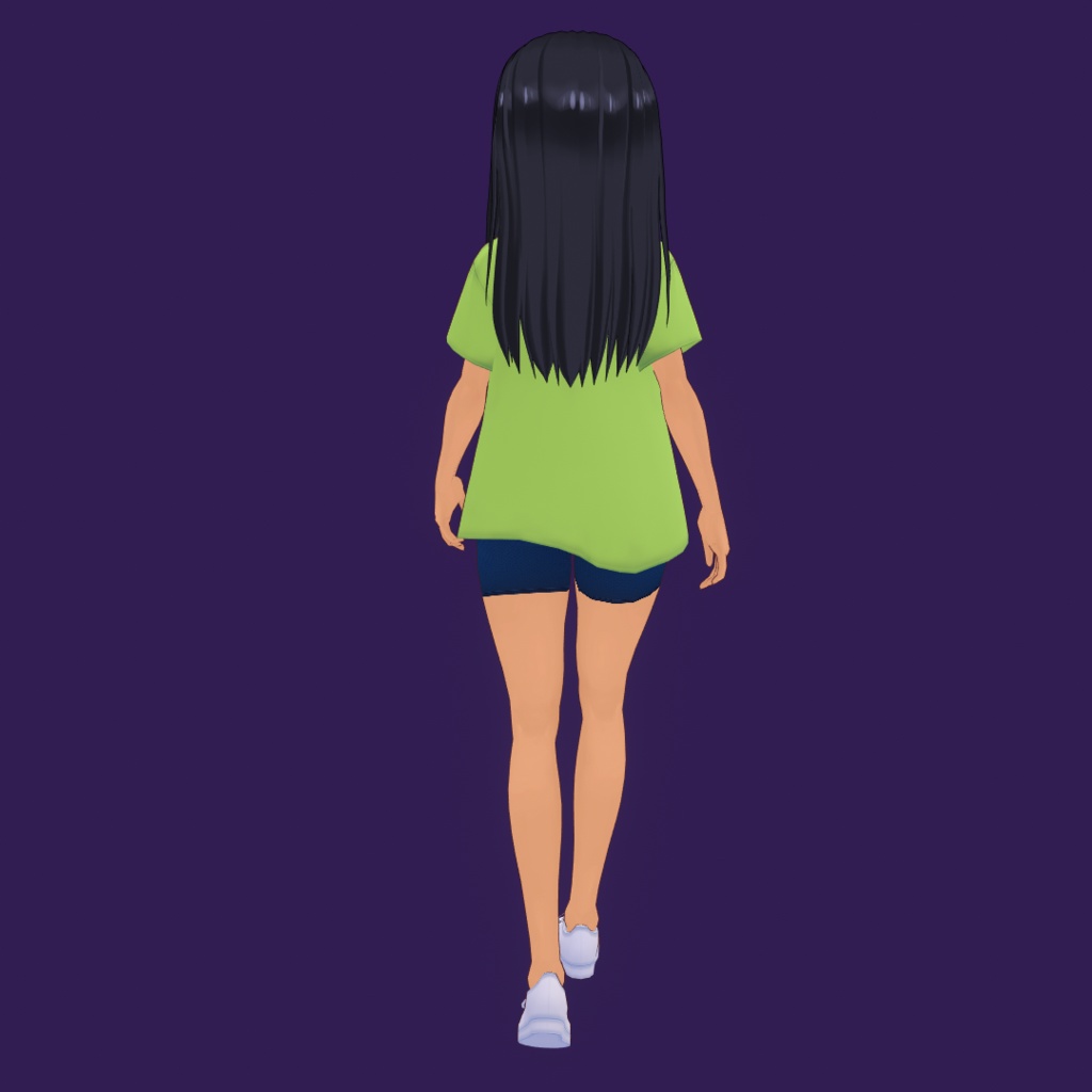 Vroid 3d model Nagatoro Green T-Shirt .vrm .pmx