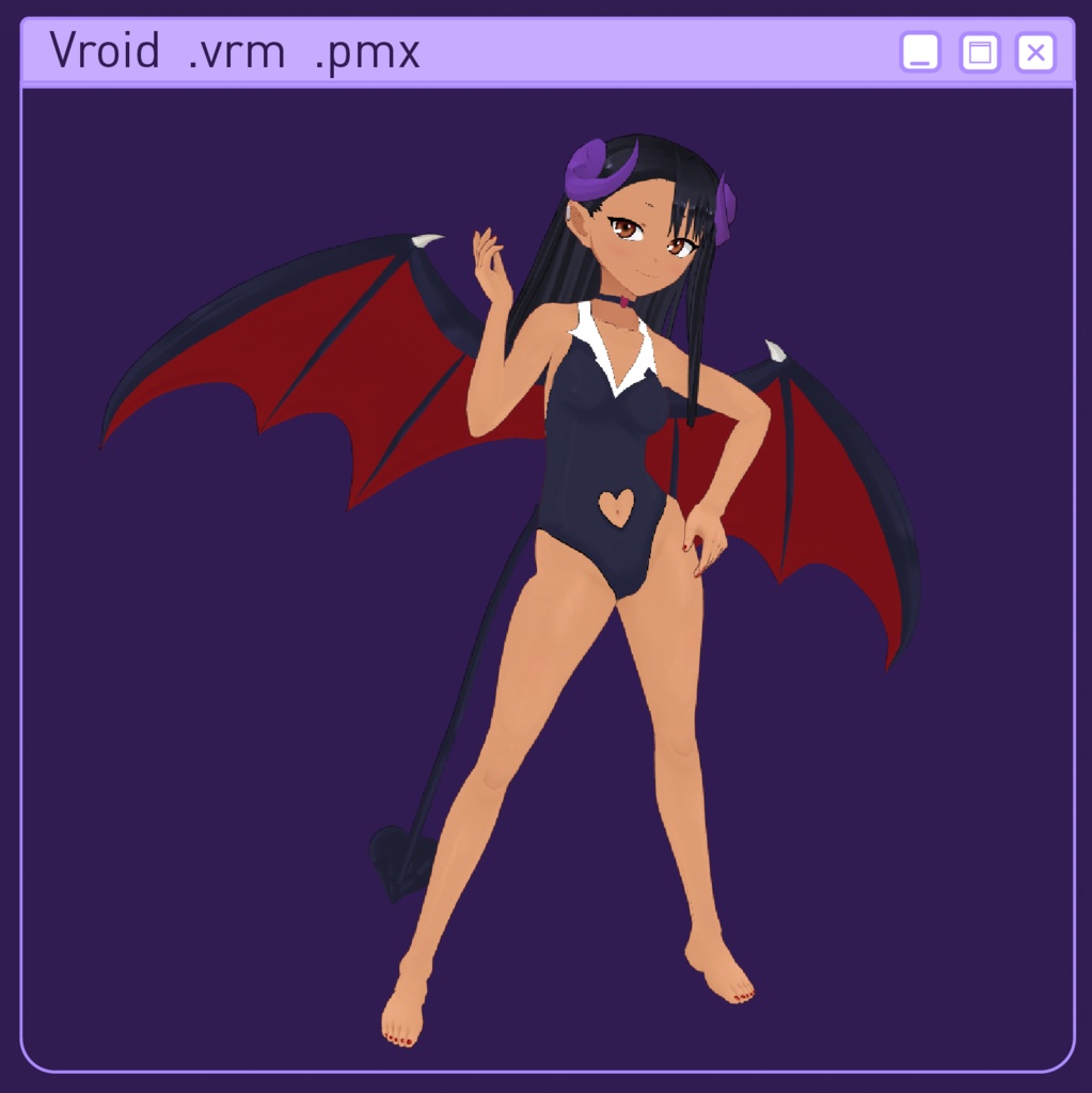 Vroid 3d model Magatoro .vrm .pmx