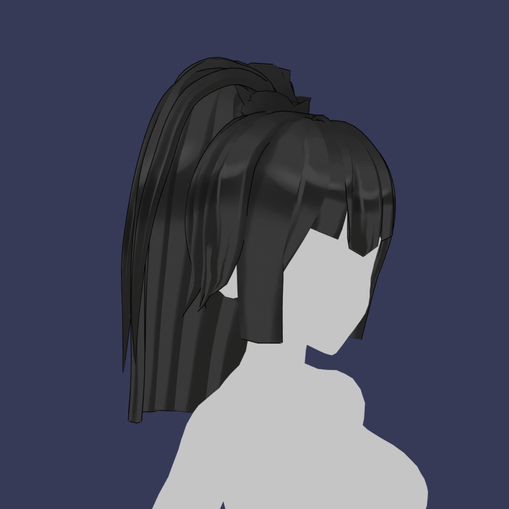 Black Tail Hair Preset