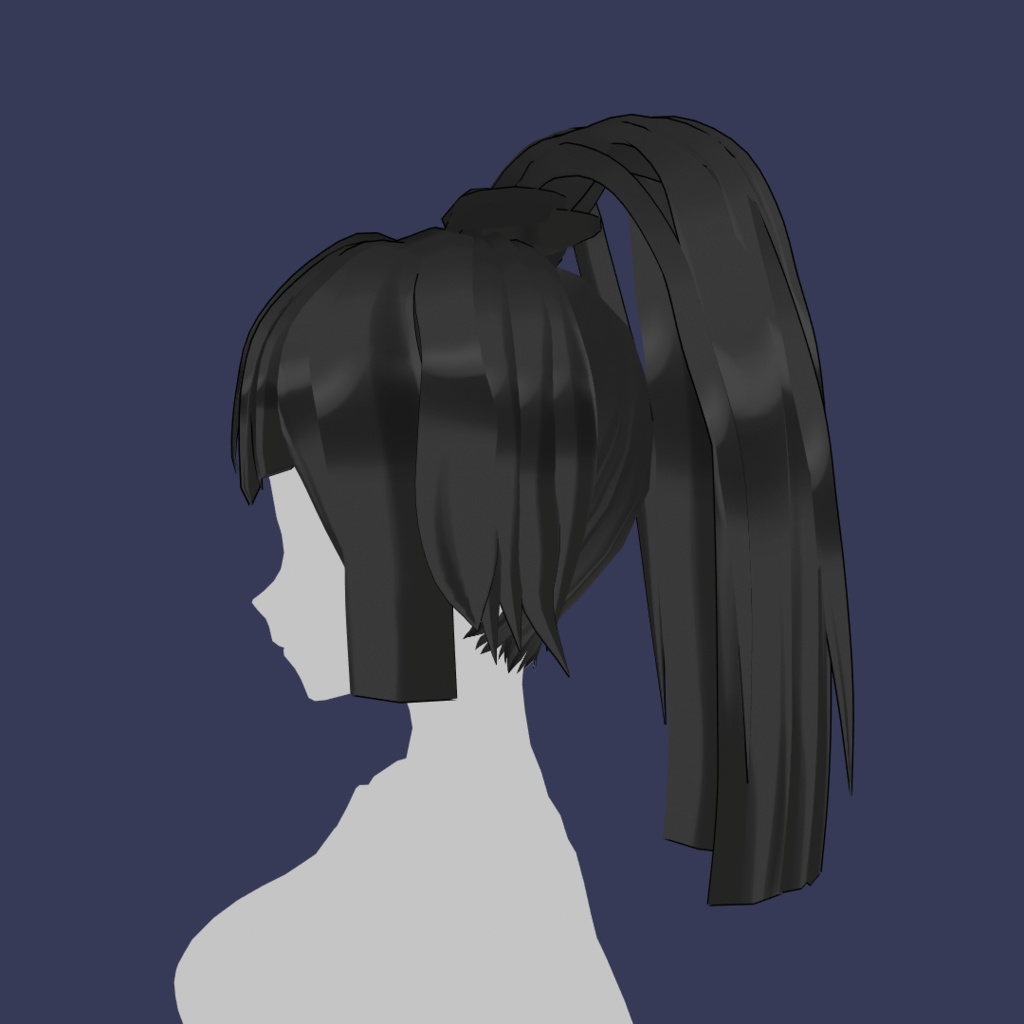 Black Tail Hair Preset