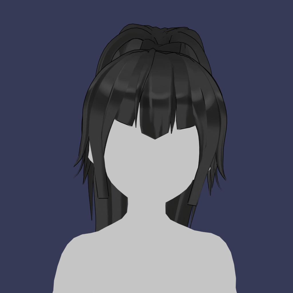 Black Tail Hair Preset