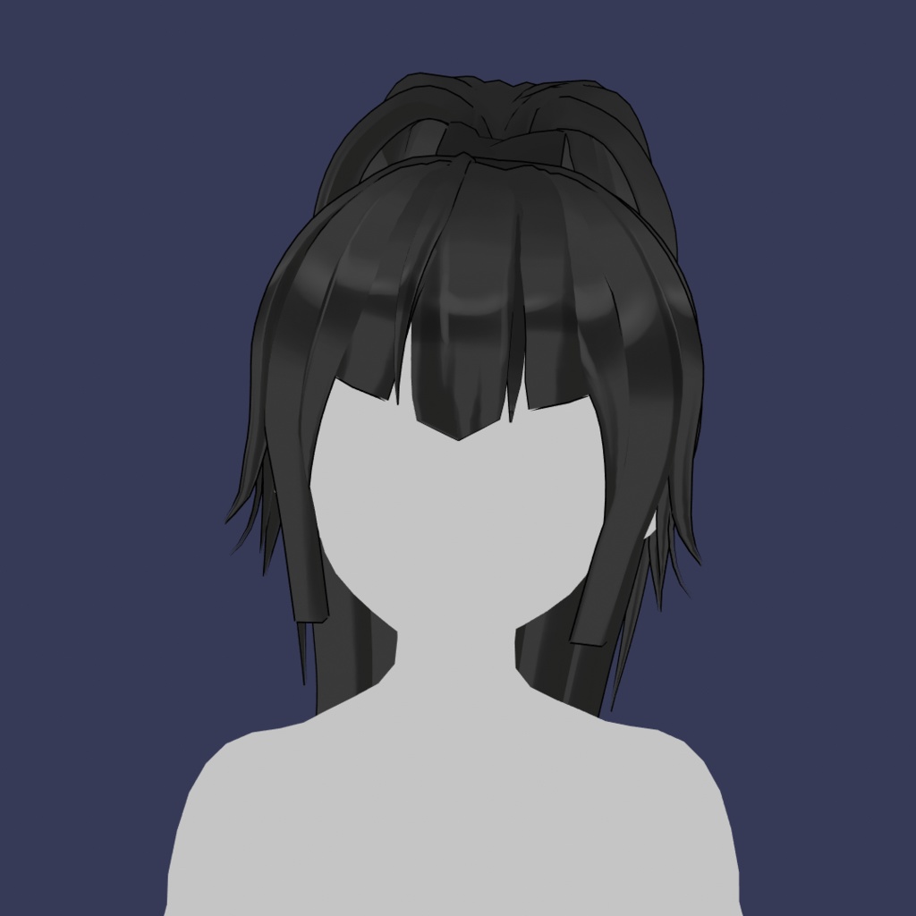 Black Tail Hair Preset