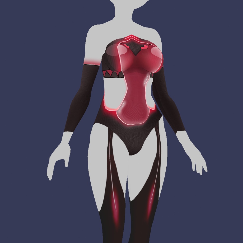 Body Neon Fantasy Vroid Body texture