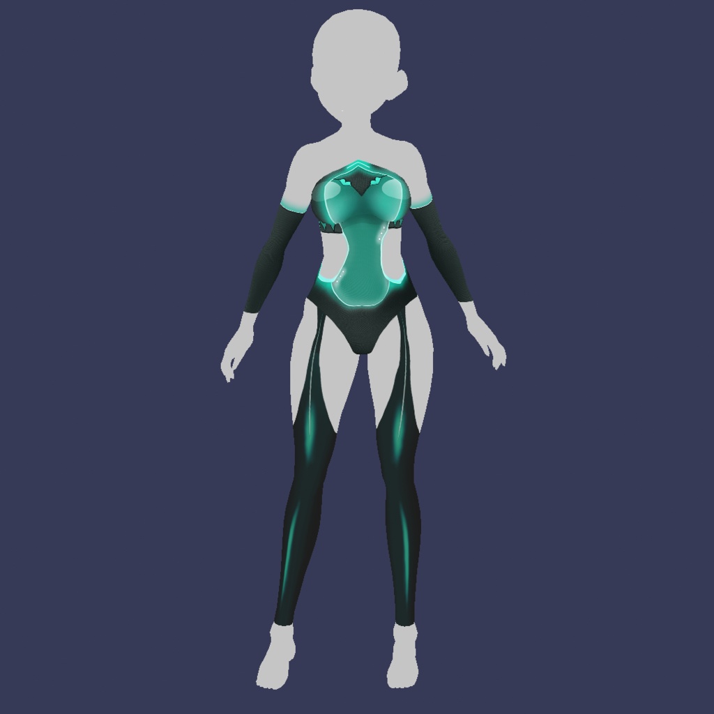 Body Neon Fantasy Vroid Body texture