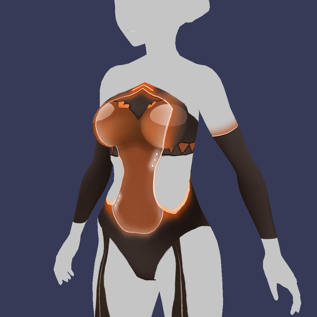 Body Neon Fantasy Vroid Body texture