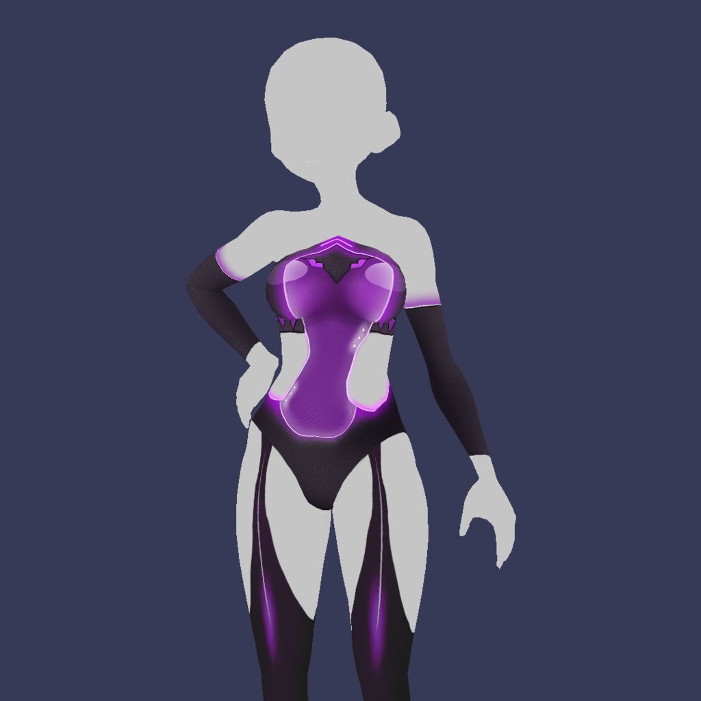 Body Neon Fantasy Vroid Body texture