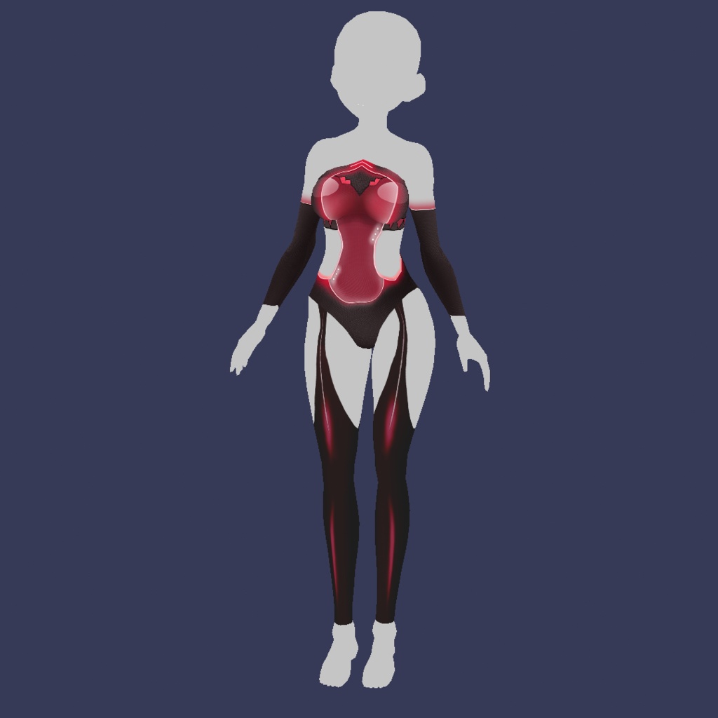 Body Neon Fantasy Vroid Body texture