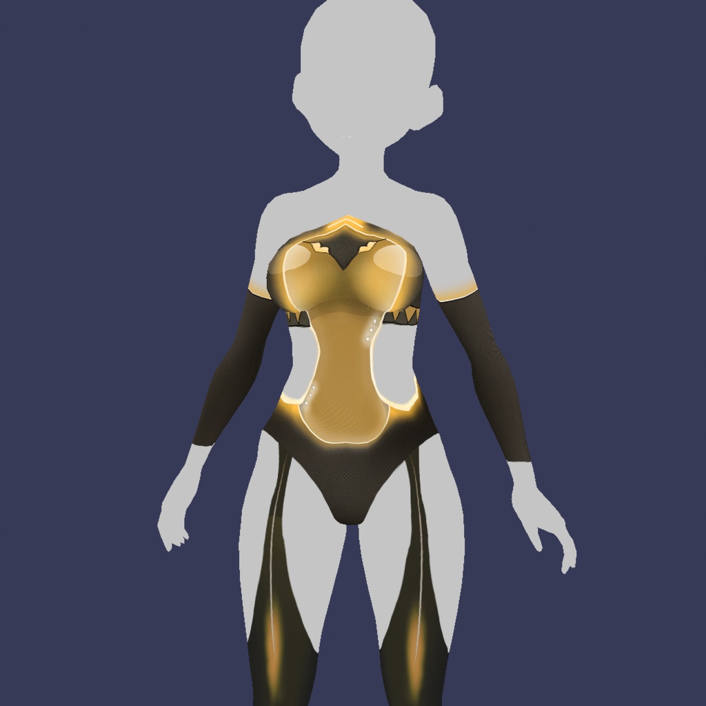 Body Neon Fantasy Vroid Body texture