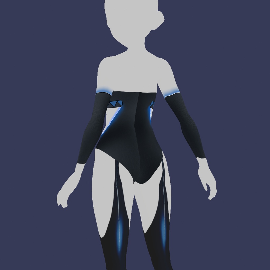 Body Neon Fantasy Vroid Body texture