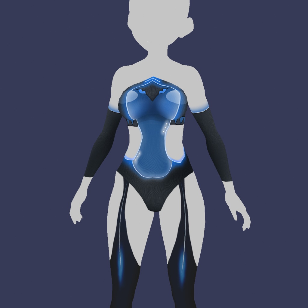 Body Neon Fantasy Vroid Body texture