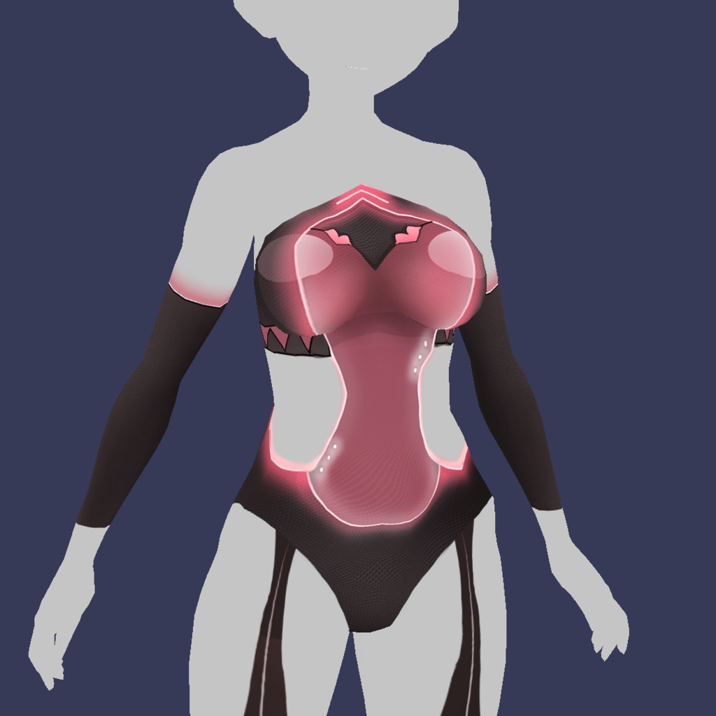 Body Neon Fantasy Vroid Body texture