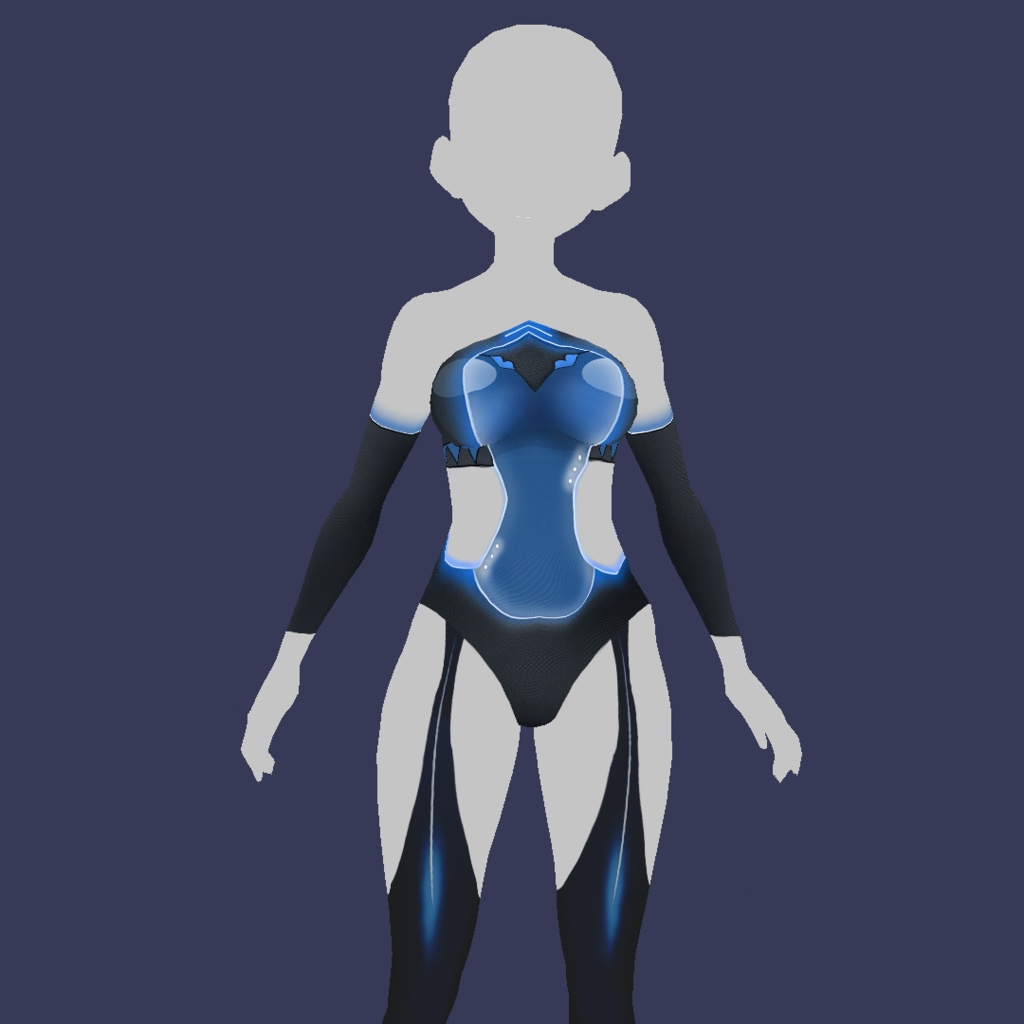 Body Neon Fantasy Vroid Body texture