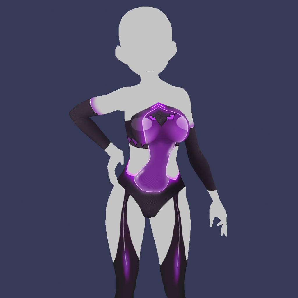 Body Neon Fantasy Vroid Body texture