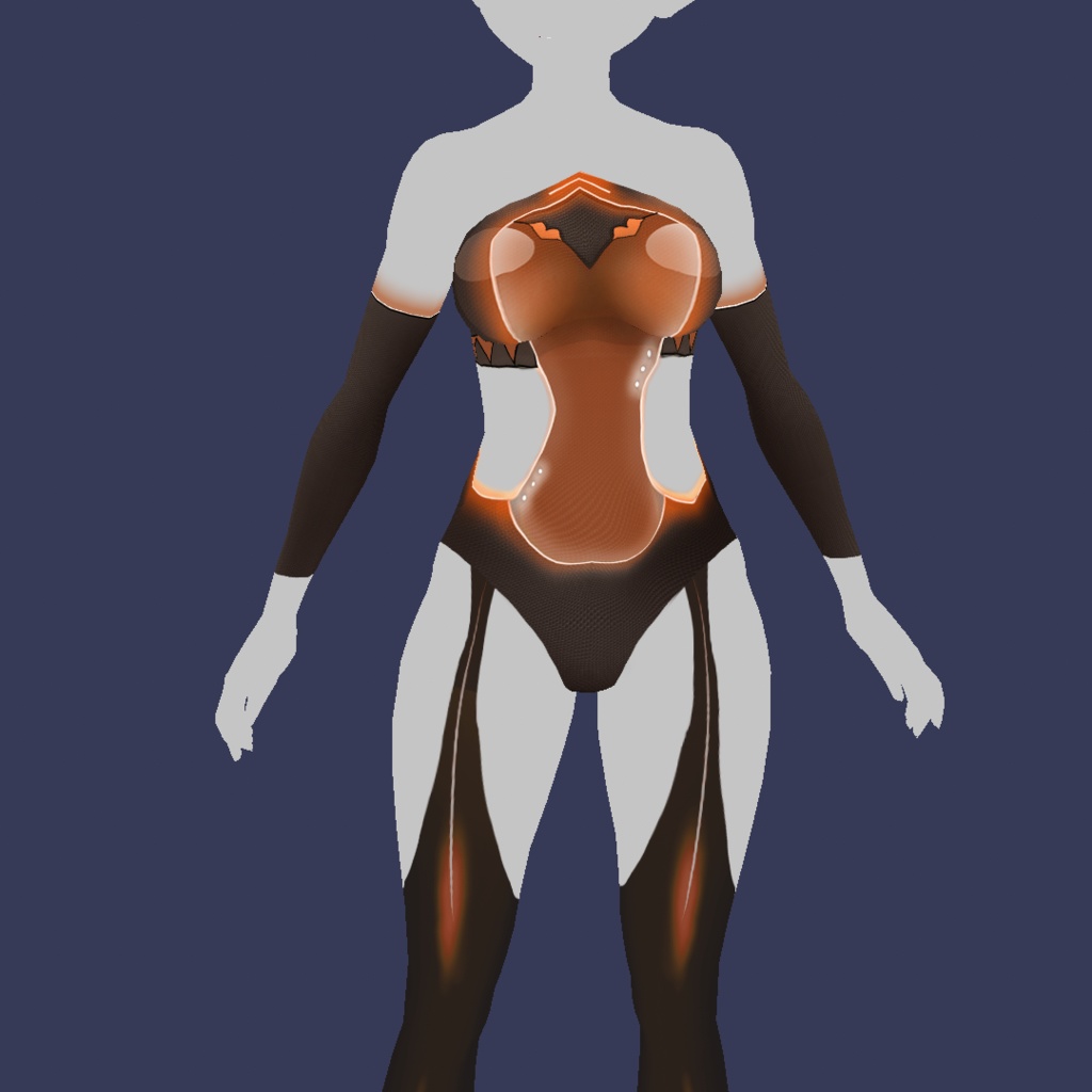 Body Neon Fantasy Vroid Body texture