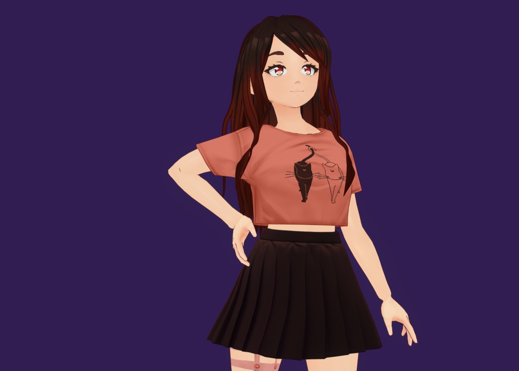 Brown Red Hair Preset Vroid