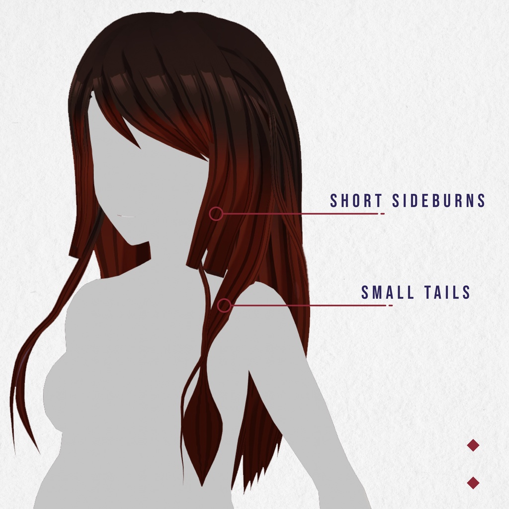 Brown Red Hair Preset Vroid