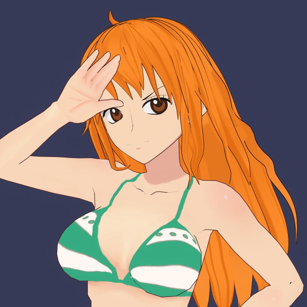 Vroid 3d model Nami .vrm .pmx