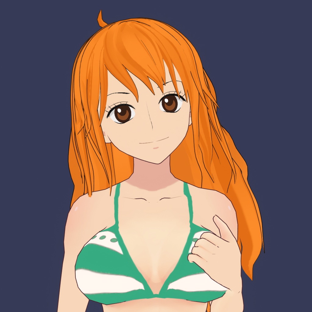 Vroid 3d model Nami .vrm .pmx