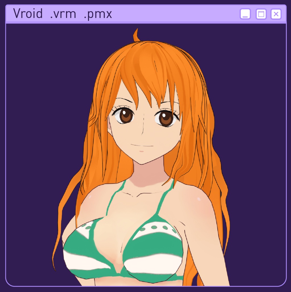 Vroid 3d model Nami .vrm .pmx