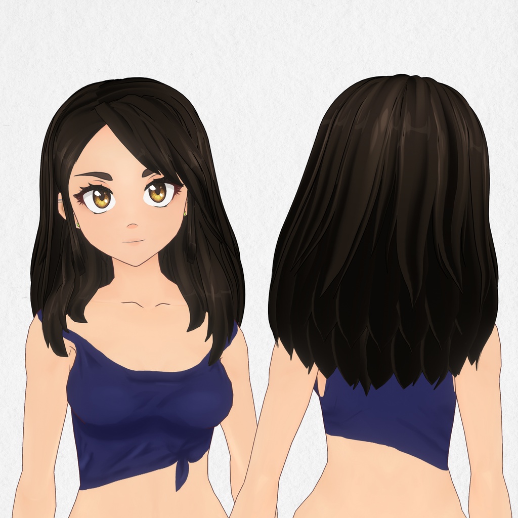 Blue Top Vroid Body Texture