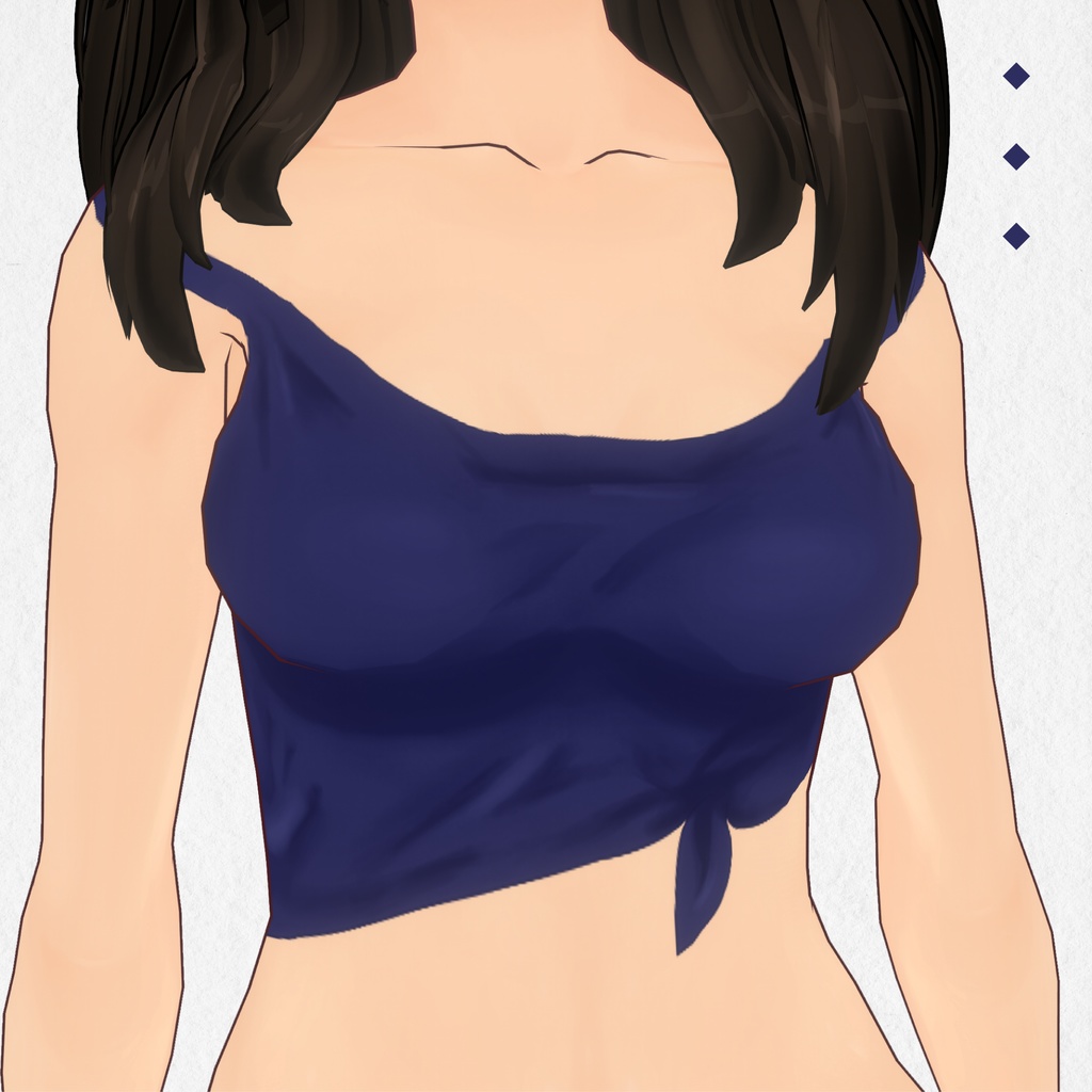 Blue Top Vroid Body Texture