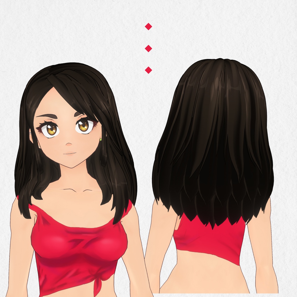 Red Top Vroid Body Texture