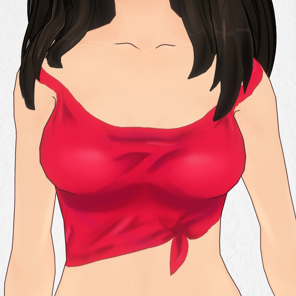 Red Top Vroid Body Texture
