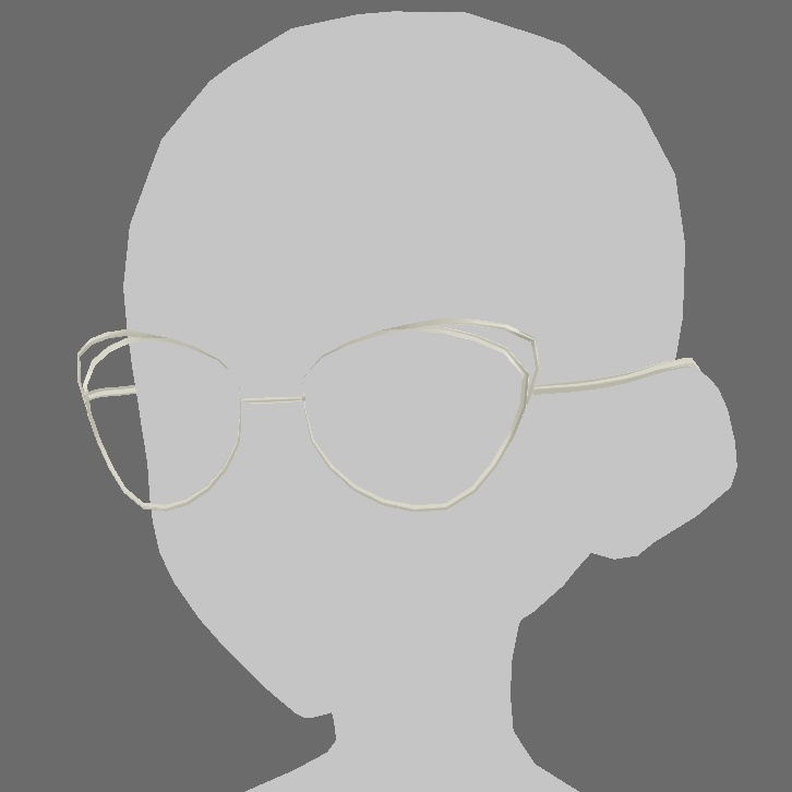 Silver Glasses Vroid Preset