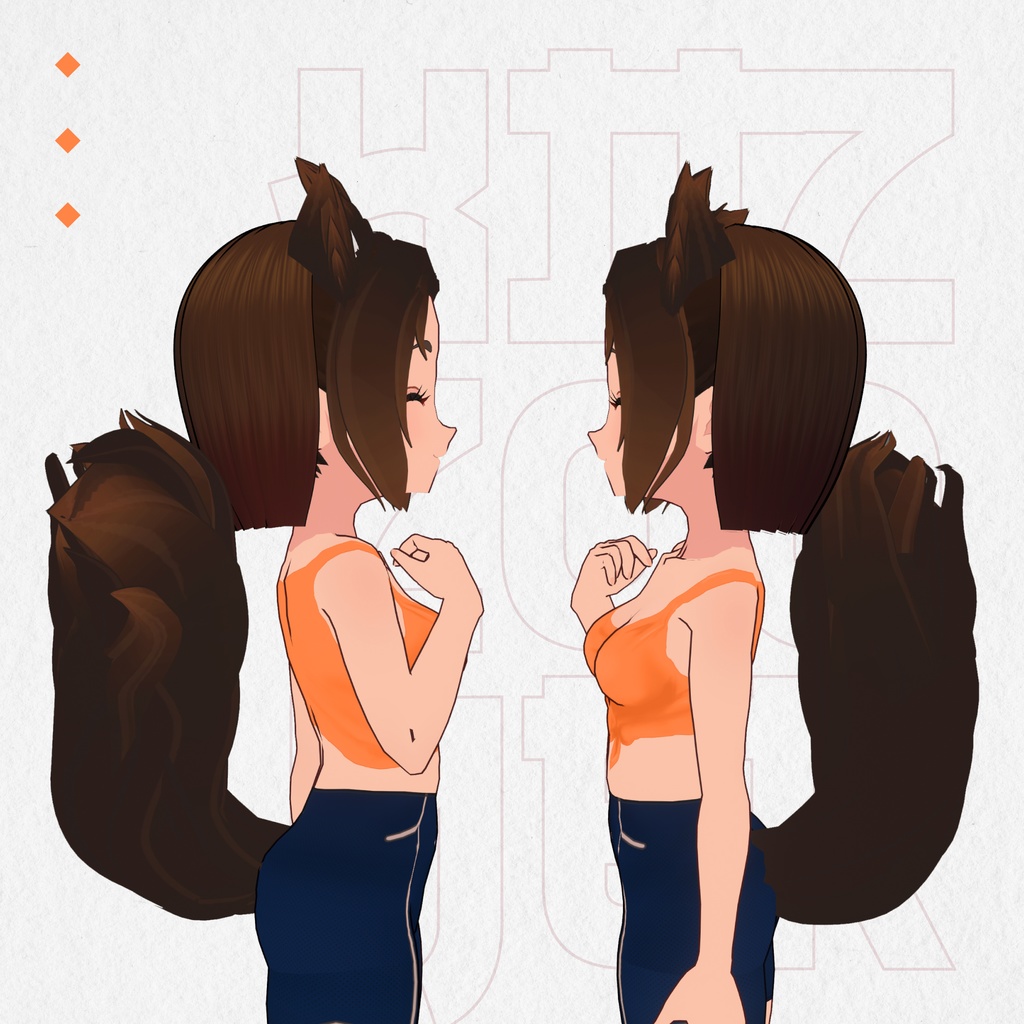 Ears and tail Hair Preset Vroid