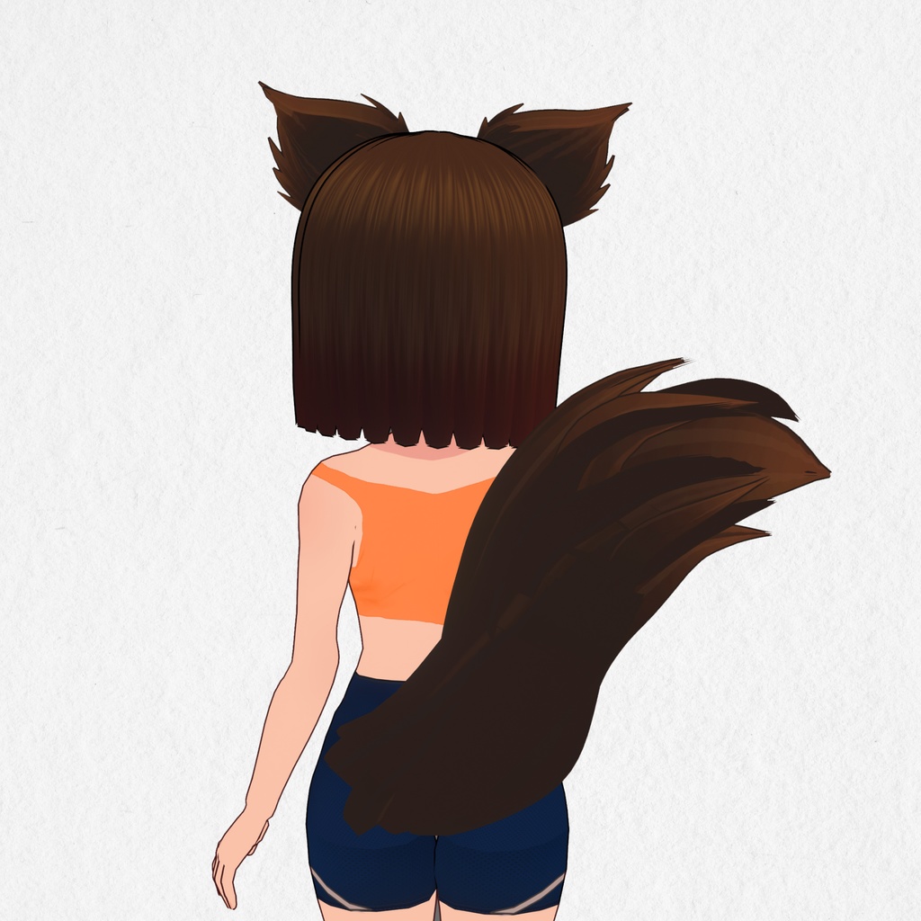 Ears and tail Hair Preset Vroid