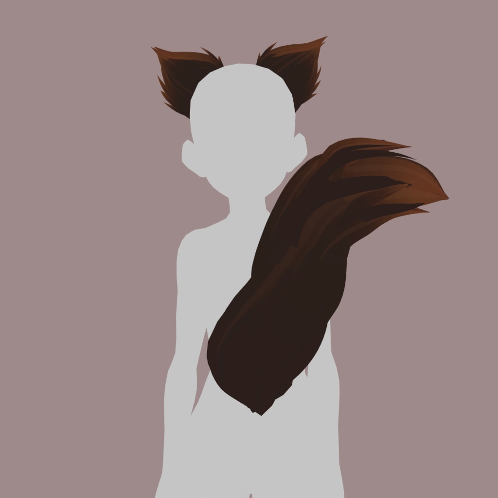Ears and tail Hair Preset Vroid