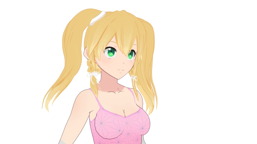 Blonde Hair Preset Vroid / 4 Hair Styles- Vroid 4 in 1