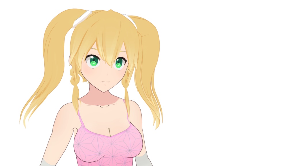 Blonde Hair Preset Vroid / 4 Hair Styles- Vroid 4 in 1